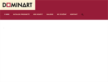 Tablet Screenshot of dominart.cz